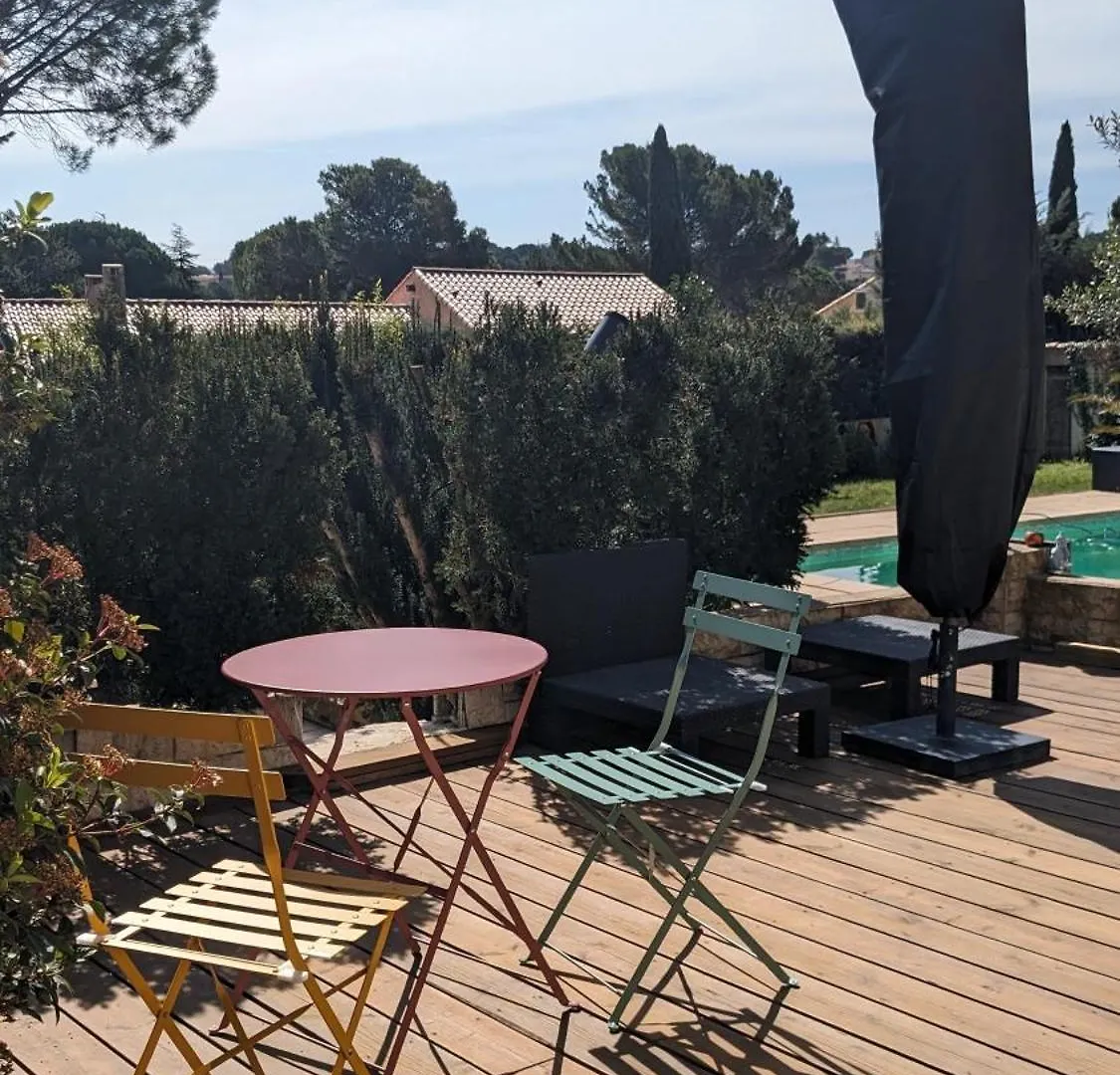 Studio Cosy Neuf Calme -Parking Terrasse Privee Piscine 5Mn Gare Tgv Aix Et Za Aix La Duranne 15 Mn Aeroport Marseille Cabries
